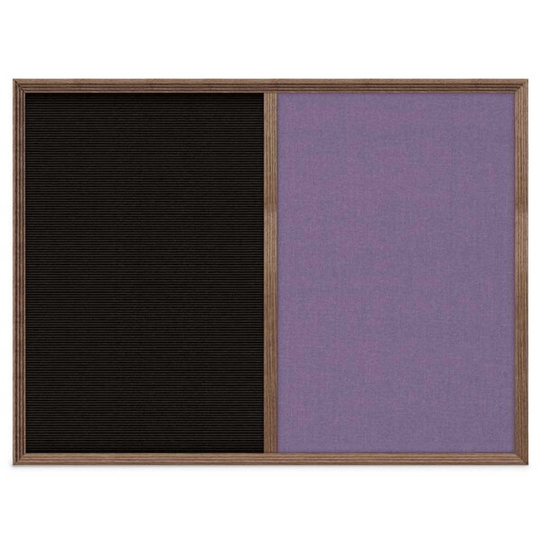 Enclosed Corkboard, 1 Door, 72"x36", 4" Fra, UV3425-BRONZE-BLACK